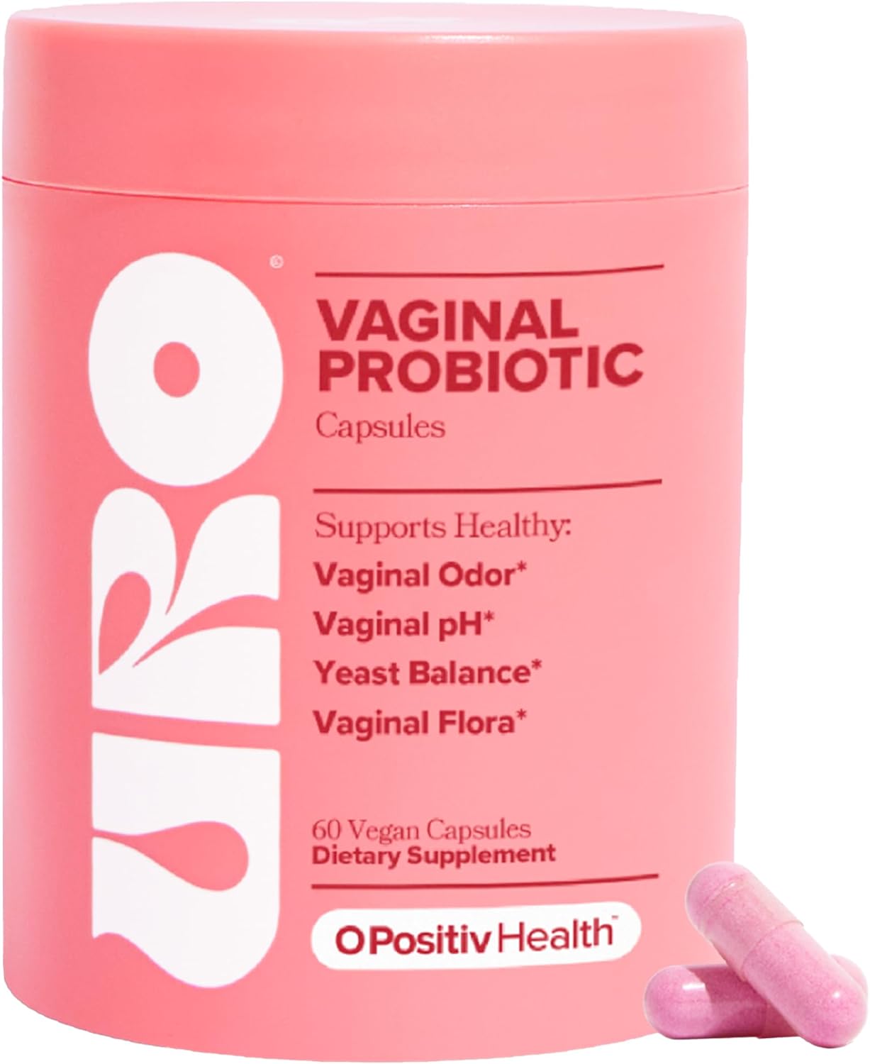 URO Vaginal Probiotics for Women pH Balance with Prebiotics & Lactobacillus Probiotic Blend